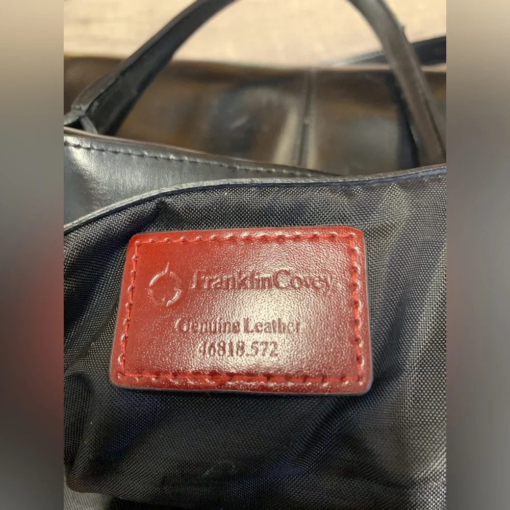 Franklin Convey Black Leather Co-Ed briefcase